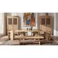 Jennifer Taylor Home Arden 83" 2-Door Tall Bookcase Storage Cabinet in Heritage Light Natural Brown, , large