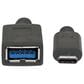 Manhattan SuperSpeed USB-C to USB-A Adapter in Black, , large