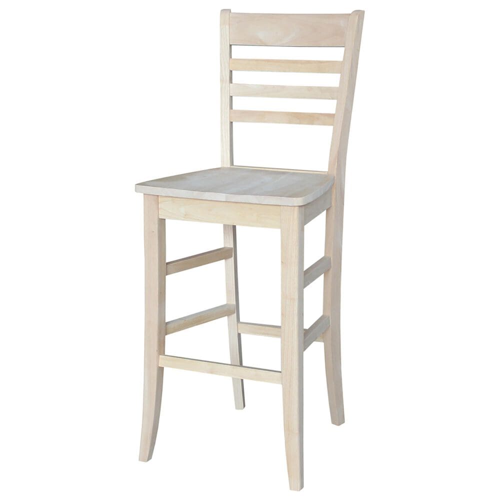 International Concepts Roma 30" Barstool in Unfinished, , large