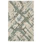 Oriental Weavers Kipton 5" x 8" Grey and Teal Area Rug, , large