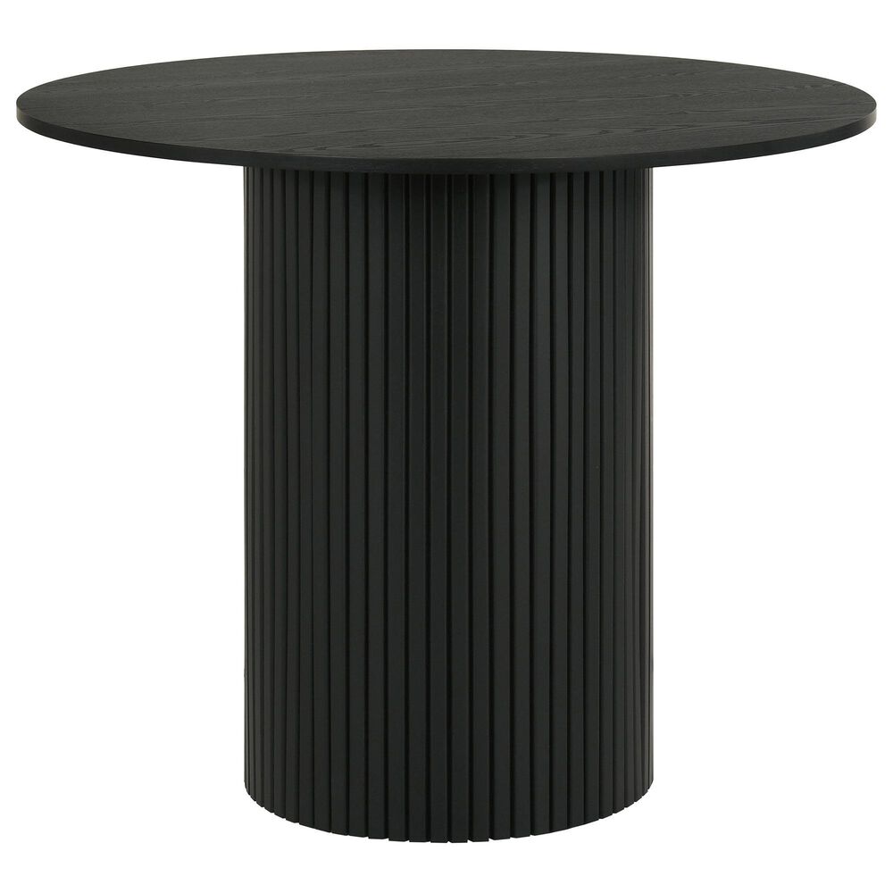Pacific Landing Hamlyn Round Counter Height Dining Table in Black - Table Only, , large