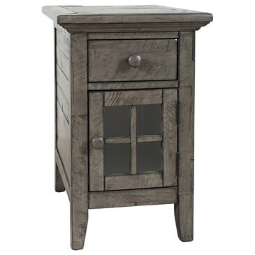 Waltham Rustic Shores Power Chairside Table in Charcoal, , large
