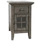 Waltham Rustic Shores Power Chairside Table in Charcoal, , large