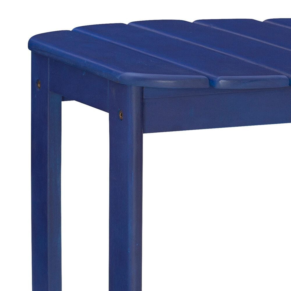 Linon Home Decor Adirondack End Table in Blue, , large