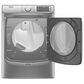 Maytag 5 Cu. Ft. Front Load Washer and 7.3 Cu. Ft. Gas Dryer Laundry Pair with Pedestal in Metallic Slate, , large