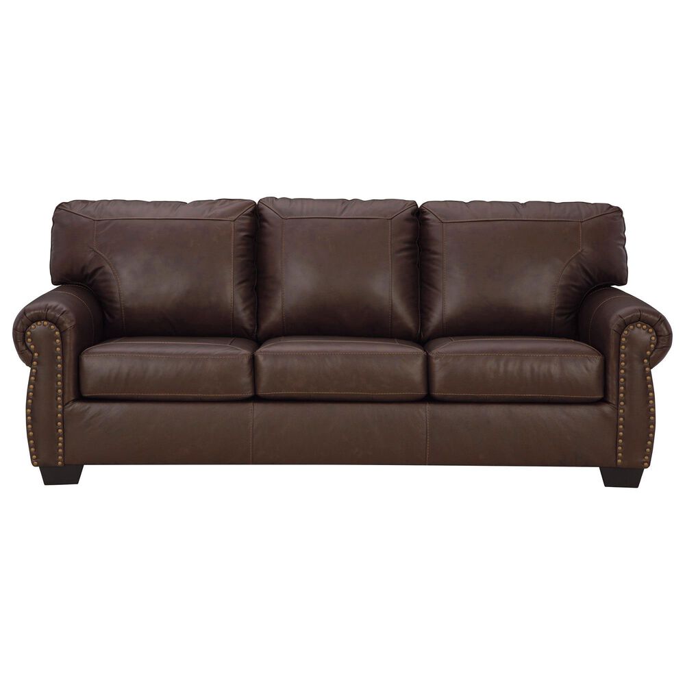 Ashley Colleton Stationary Sofa and Loveseat Set in Dark Brown, , large