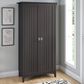 Bush Salinas Tall Storage Cabinet in Vintage Black, , large