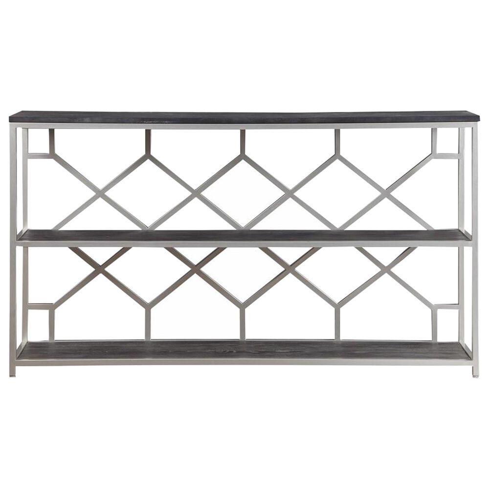 Shell Island Furniture Console Table in Toro Dark Brown and Silver, , large
