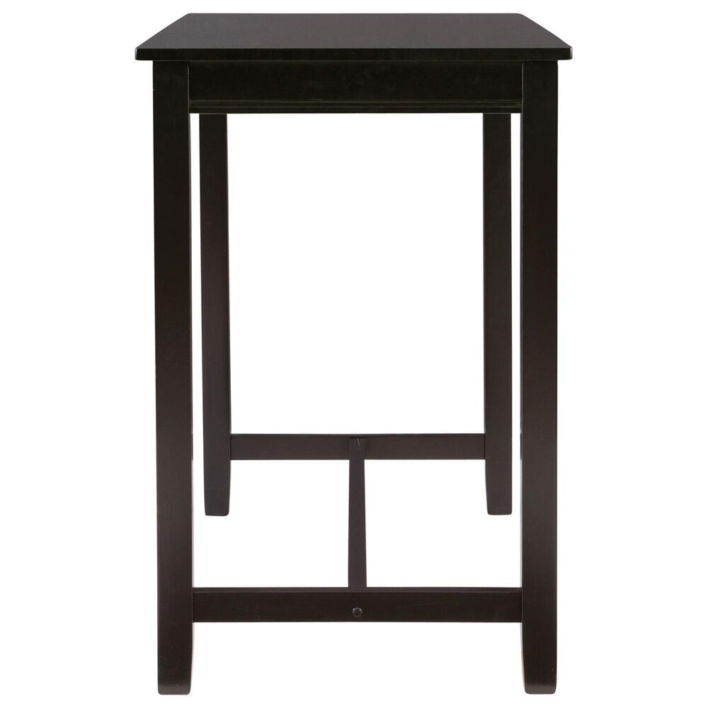 Linon Home Decor Claridge Counter Height Pub Table in Jet-Black - Table Only, , large