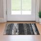 37B Trevi TV8 2"6" x 3"10" Black Area Rug, , large