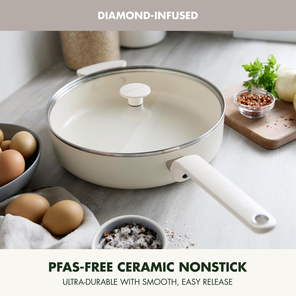 Green Pan Rio Advanced 5-Quart Saute Pan with Lid in Cream, , large