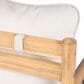 Hearth and Haven 2-Piece Outdoor Acacia Wood Chat Set with Coffee Table in Beige, , large
