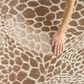 Nourison Desire Camel and Silver 5"3" x 7"3" Area Rug, , large