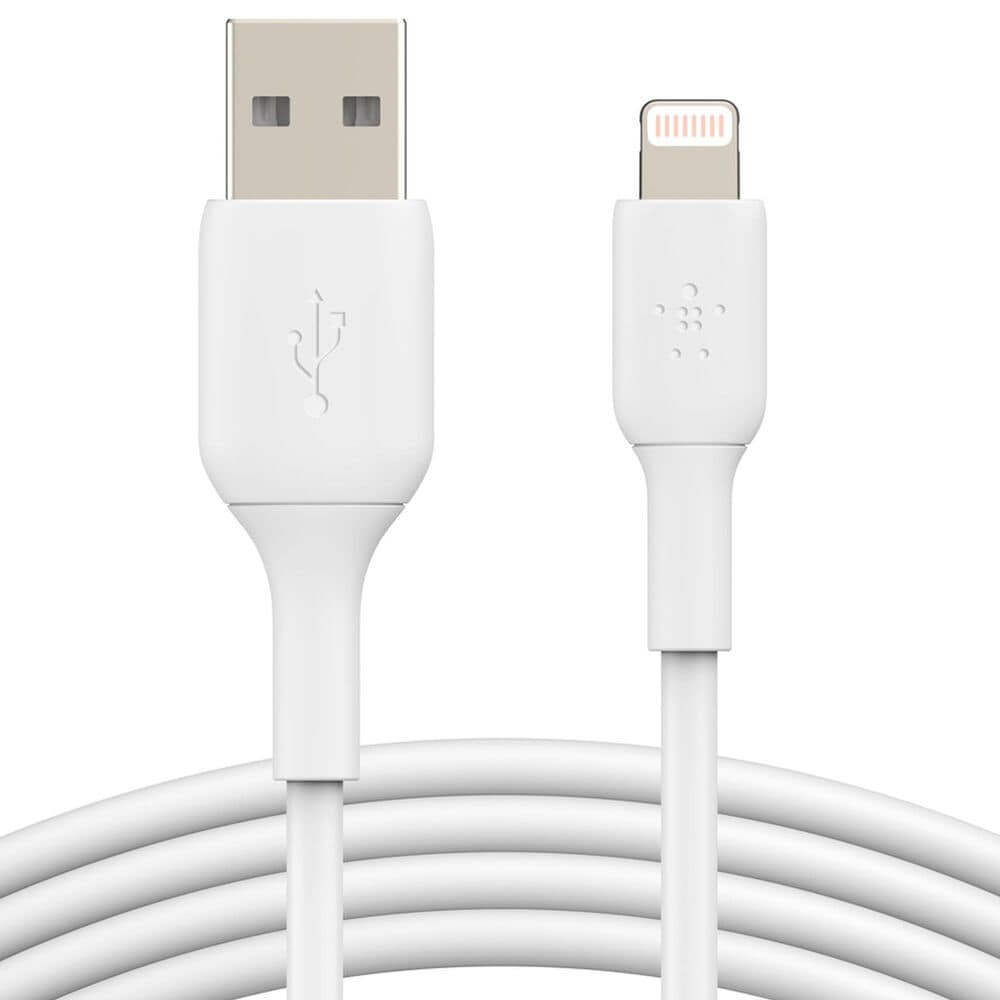 Belkin BoostCharge 10 Ft USB-A to Lightning Cable in White, , large