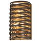 Minka-Lavery Vortic Flow 3-Light Wall Sconce in Dark Bronze and Mosaic Gold, , large