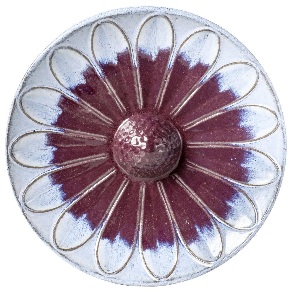 Zentro Living Daisy Patio Bird Bath in Blue, , large