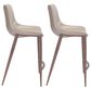 Zuo Modern Magnus Counter Chair in Gray/Dark Brown (Set of 2), , large