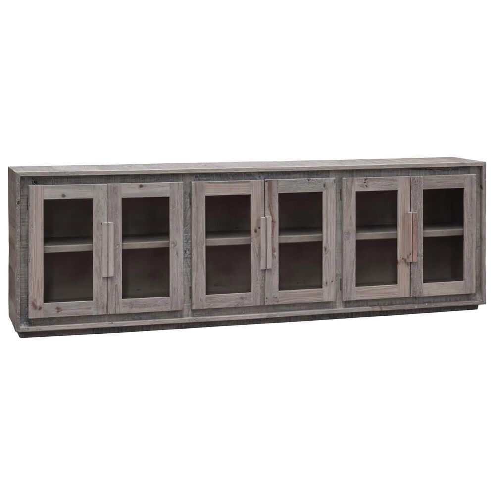 Heirloom Home Garmon 6-Door Console in Weathered Pine, , large