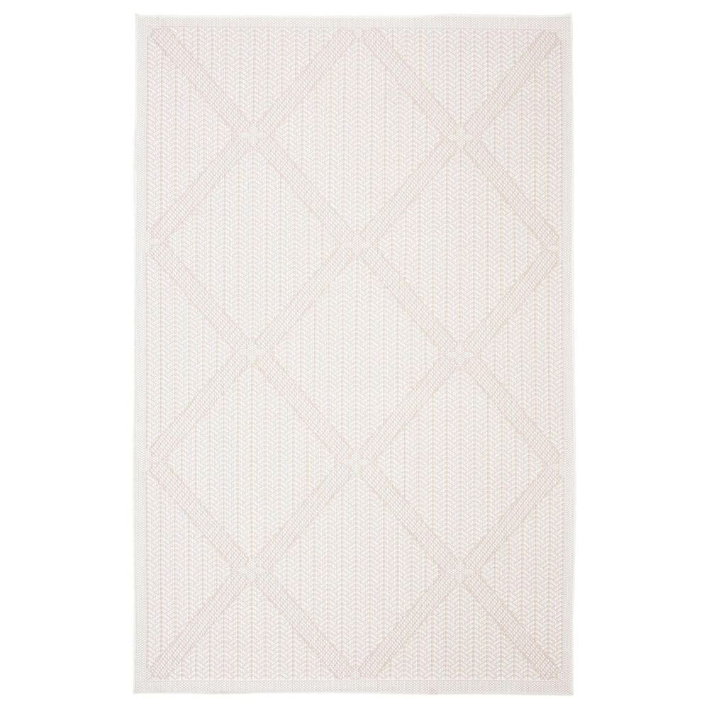 Safavieh Bermuda 5"3" x 7"6" Cream and Beige Indoor/Outdoor Area Performance Rug, , large