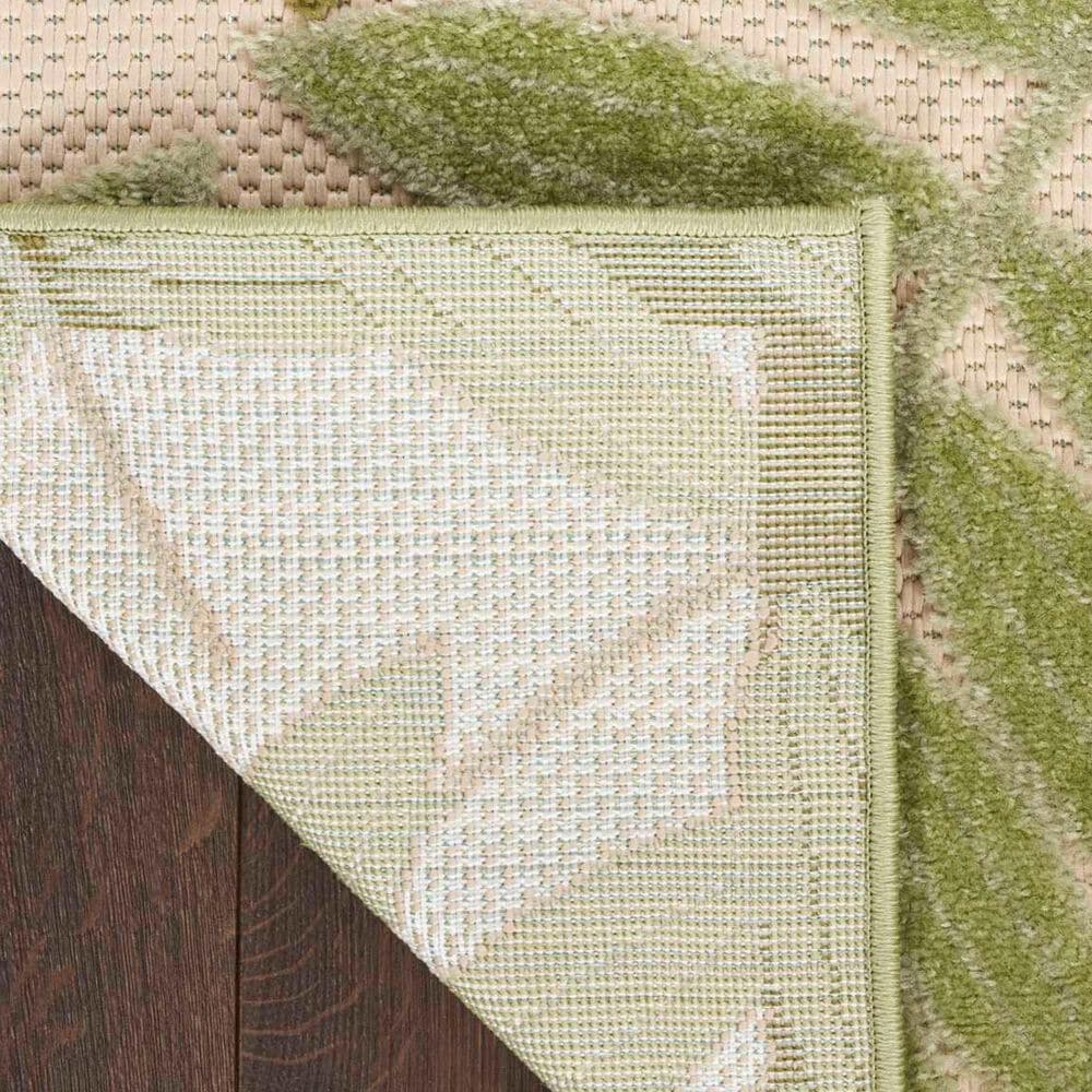 Nourison Aloha ALH18 12&#39; x 15&#39; Ivory and Green Indoor/Outdoor Area Rug, , large