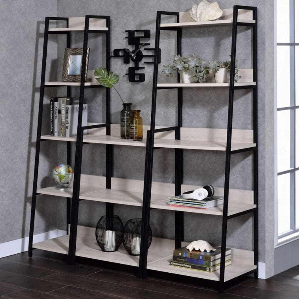 Gunnison Co. Wendral 5-Tier Bookshelf in Natural and Black, , large