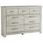 Ashley Bellaby 7 Drawer Dresser in Whitewash, , large