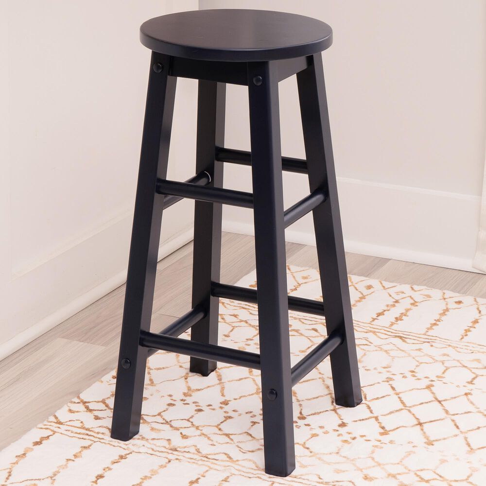 Linon Home Decor Abby 24" Counter Stool in Navy, , large