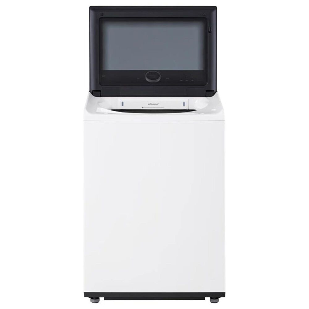 LG 5.5 Cu. Ft. Smart Top Load Washer and 7.3 Cu. Ft. Electric Dryer Laundry Pair in White, , large