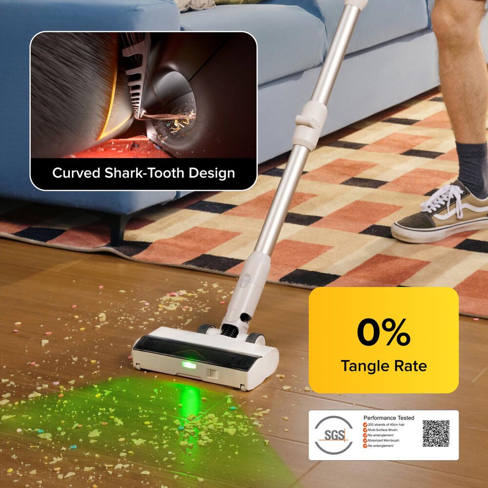 Roborock H60 Cordless Stick Vacuum Cleaner in White, , large