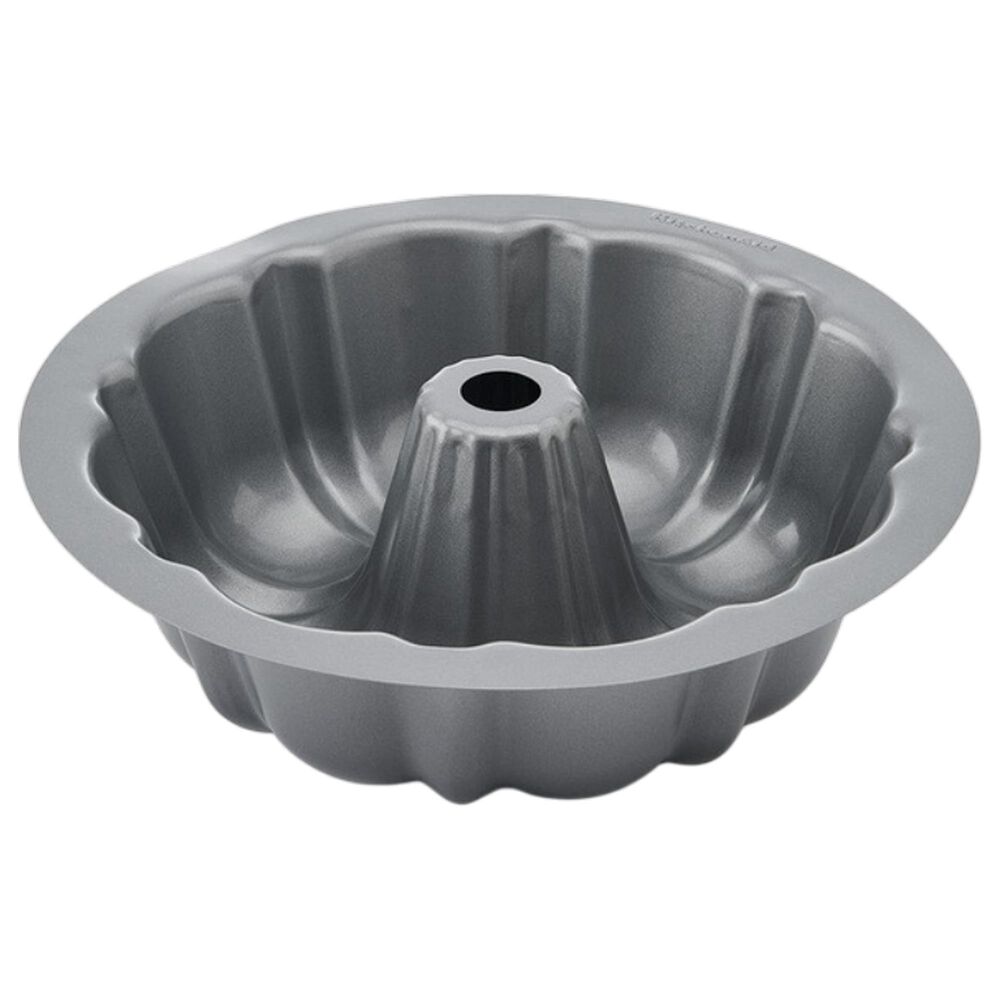 KitchenAid Nonstick Fluted Cake Pan in Contour Silver, , large