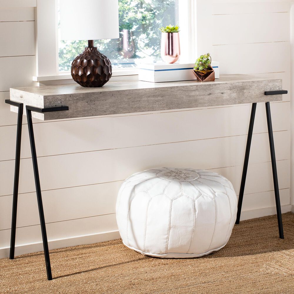Safavieh Jett Console Table in Light Grey/Black, , large