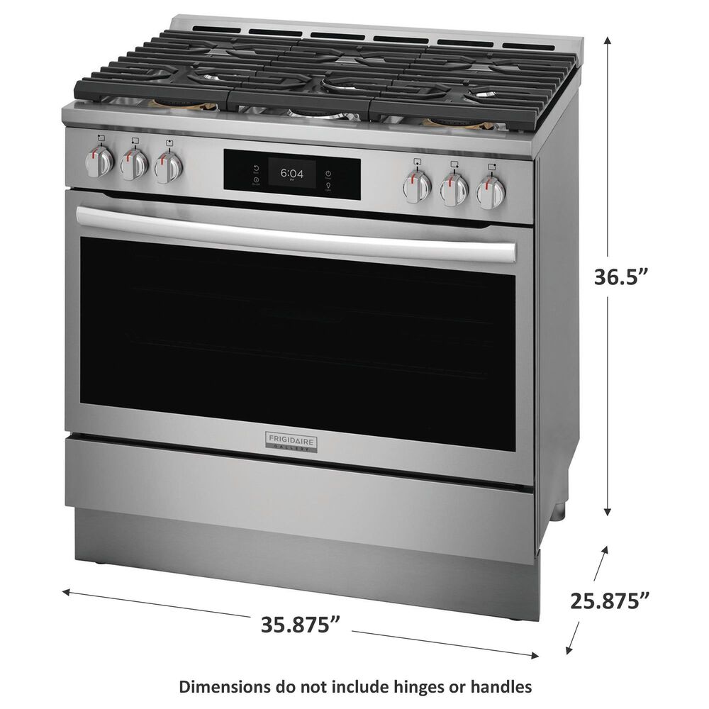 Frigidaire Gallery 36&quot; Gas Range with Air Fry in Stainless Steel, , large