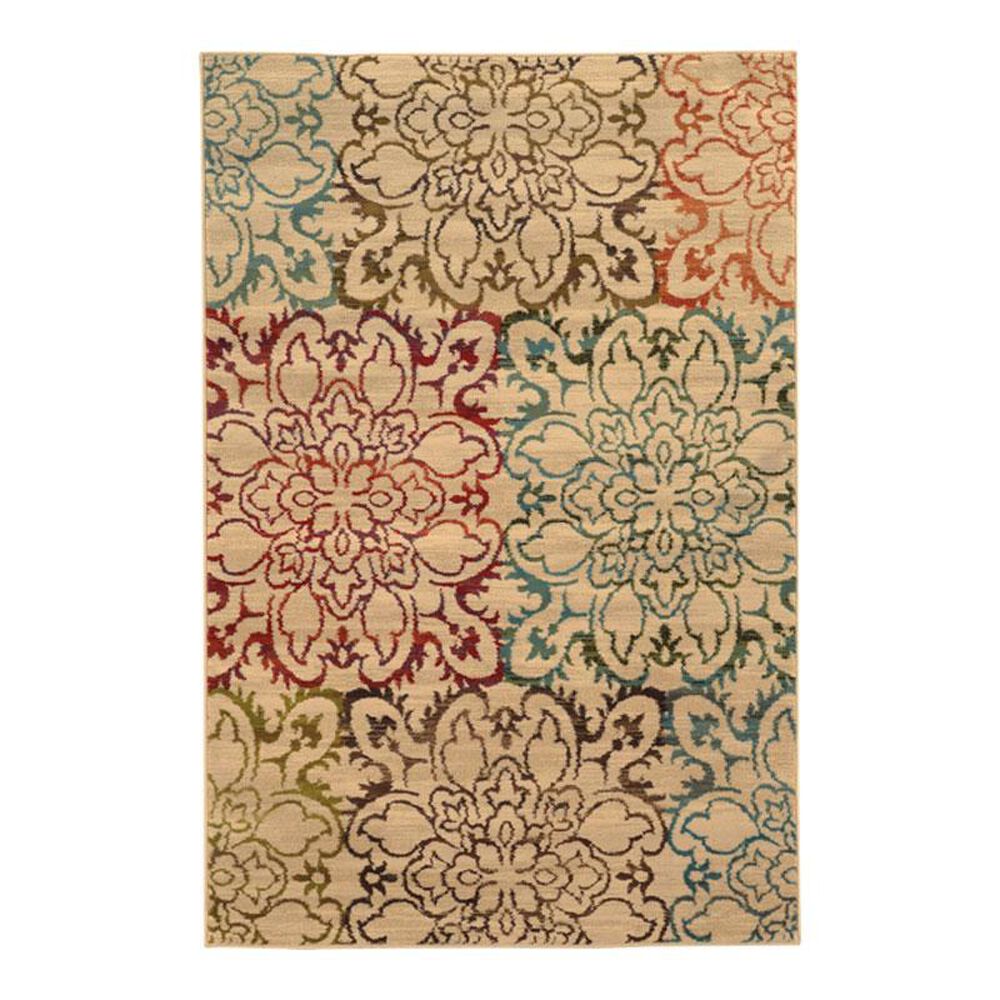 Oriental Weavers Emerson 4872A 6'7" x 9'6" Ivory Area Rug, , large