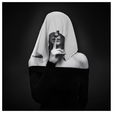 Timberlake "Memento Mori" 24" x 24" Canvas Art in Black/White/Grey, , large