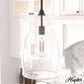 Hunter Dunshire 10.5" 1-Light Medium Pendant with Seeded Shade in Noble Bronze, , large