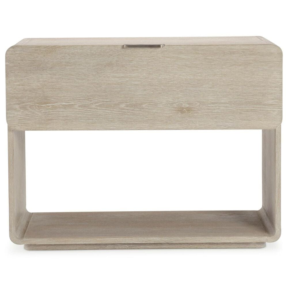 Bernhardt Antibes 1-Drawer Nightstand in Roz with USB Ports and AC Outlets, , large