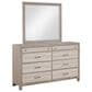 Boulder & Pine Asher Gray Dresser and Mirror in Gray, , large