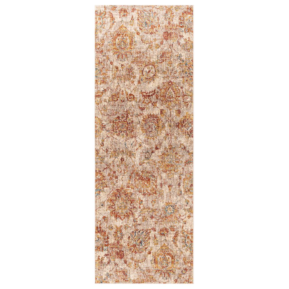Surya Mirabel 2"7" x 7"3" Teal, Rust, Burnt Orange, Mustard, Gray and Beige Runner, , large