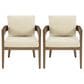 Ashley Serene Bay Patio Dining Arm Chair in White (Set of 2), , large