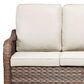 Sunwell Garden 6-Piece Patio Chat Set Two Ottomans in Beige, , large