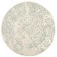 Safavieh Adirondack ADR101S-6R 6" x 6"  Ivory/Slate Round Rug, , large