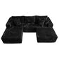 HOMLUX 108" Modular Sofa Set in Black, , large