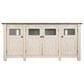 Ashley Bolanburg Extra Large 74" TV Stand in Antique White and Weathered Oak Top, , large
