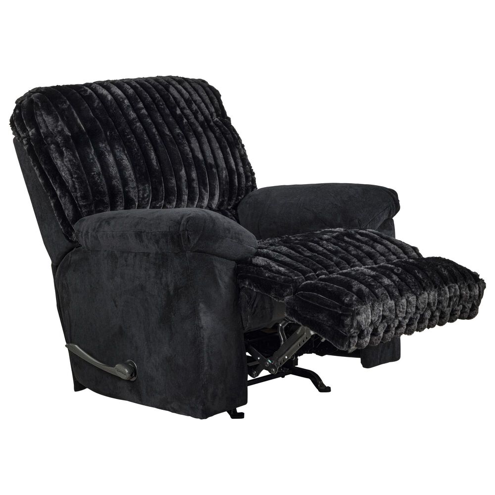 Catnapper Comet Lay Flat Reclining Loveseat in Black, , large