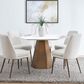 37B Balos Hexagonal Dining Table in Chanelle and Bronze - Table Only, , large
