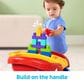 Mega First Builders Block Scooping Wagon with Storage in Multicolor, , large