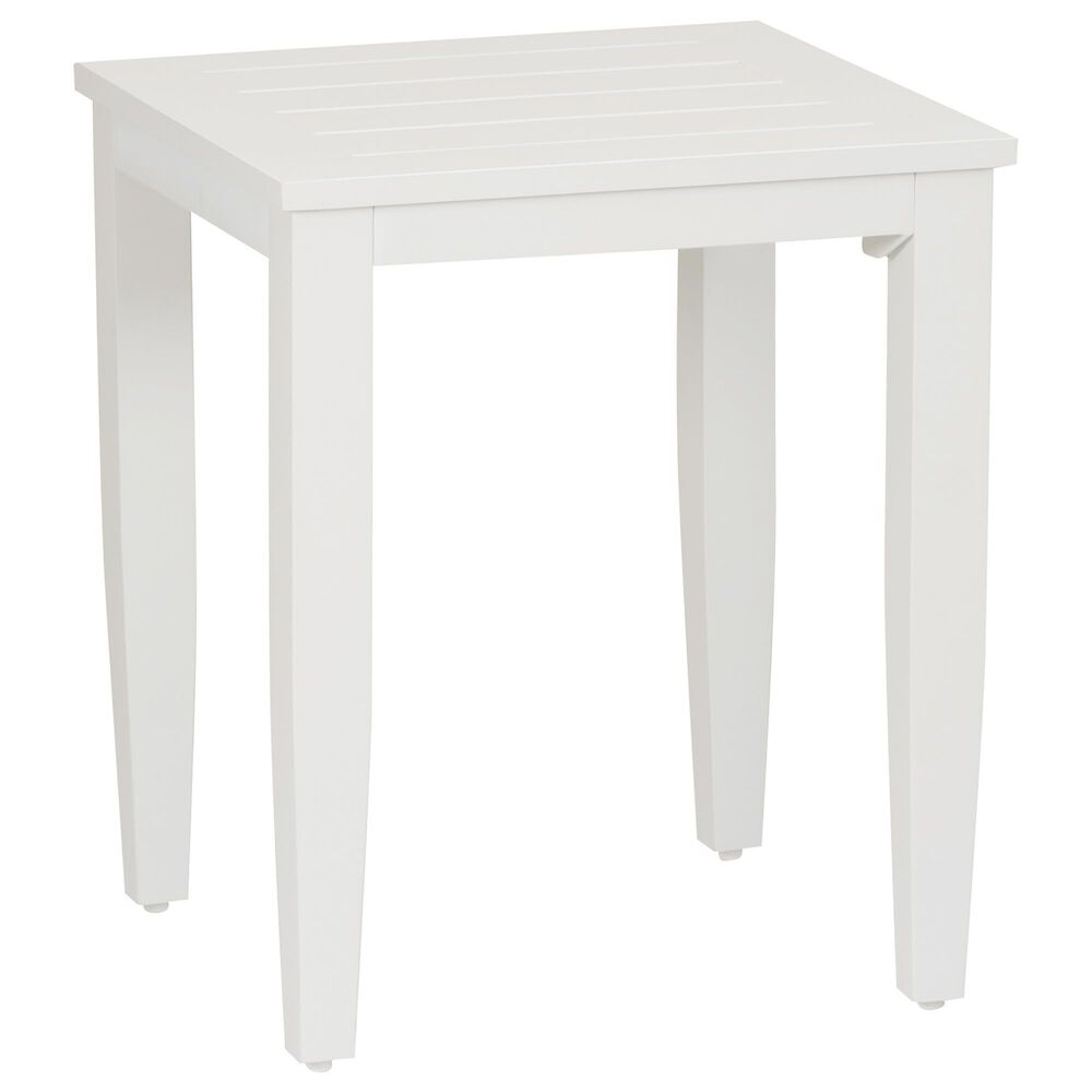 Linon Home Decor Claiborne Square Side Table in White, , large