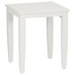 Linon Home Decor Claiborne Square Side Table in White, , large