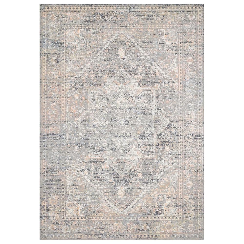 Loloi II Lucia LUC-01 4" x 5"7" Grey and Sunset Area Rug, , large