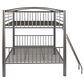 Linon Home Decor Heavy Full Over Full Bunk Bed in Pewter, , large
